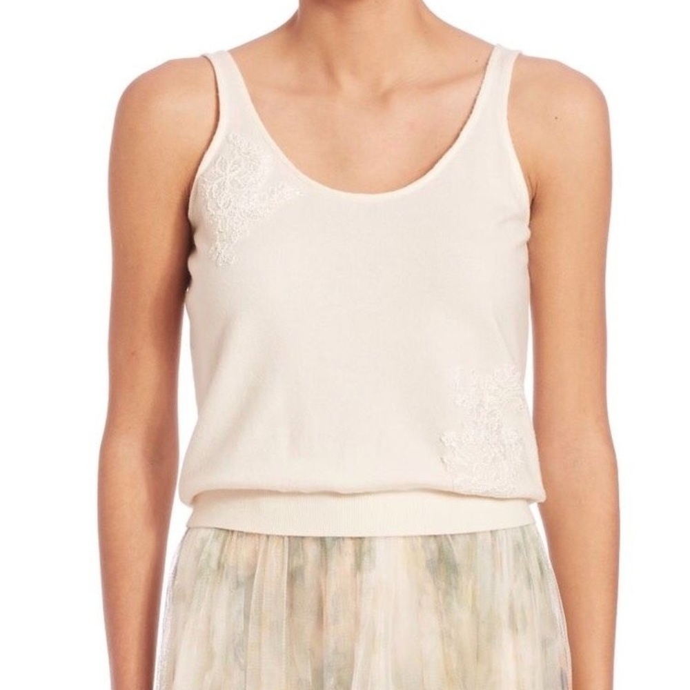 White Jenny Yoo Crop Tank